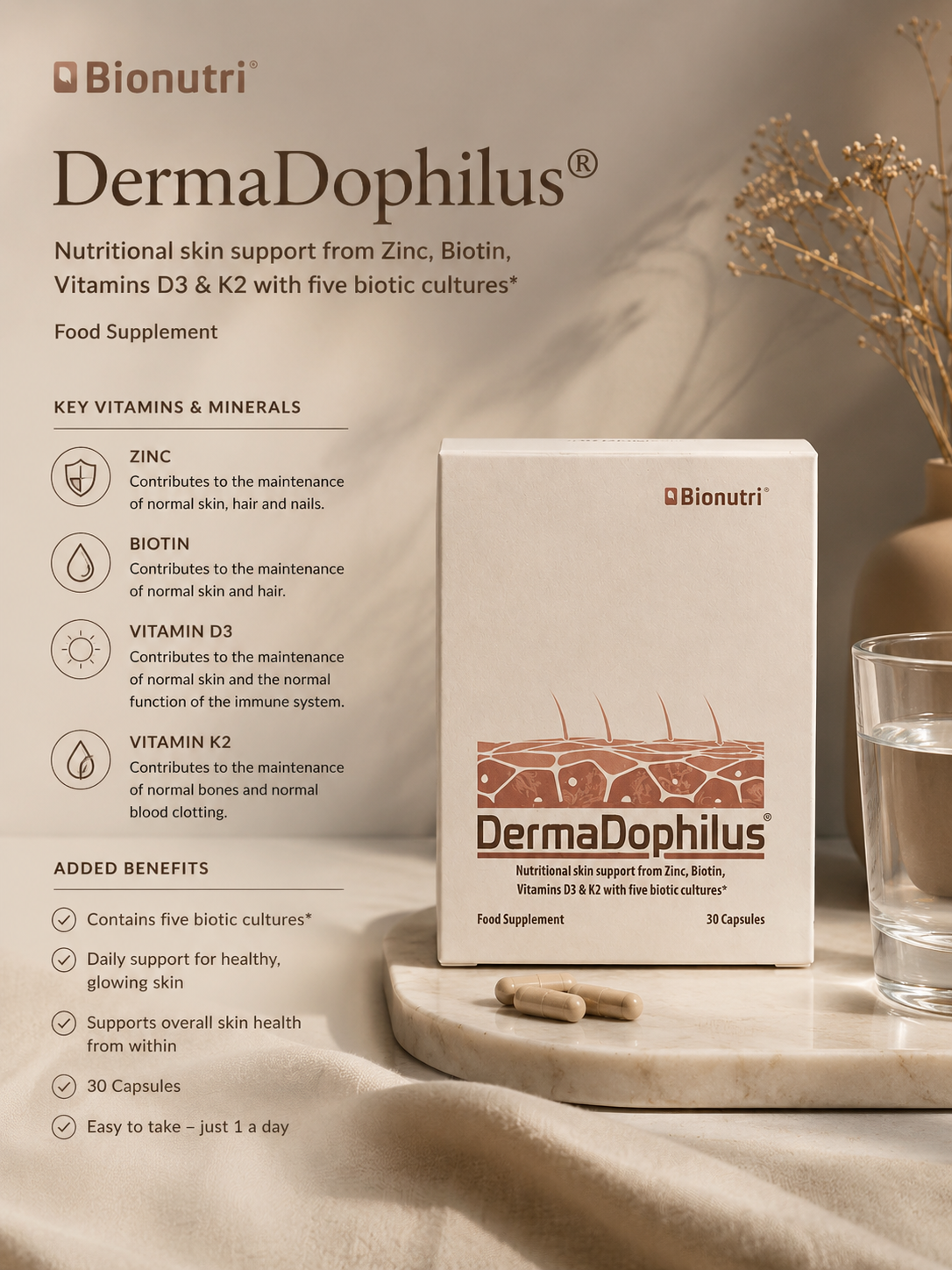 Dermadophilus Skin Supplement 30