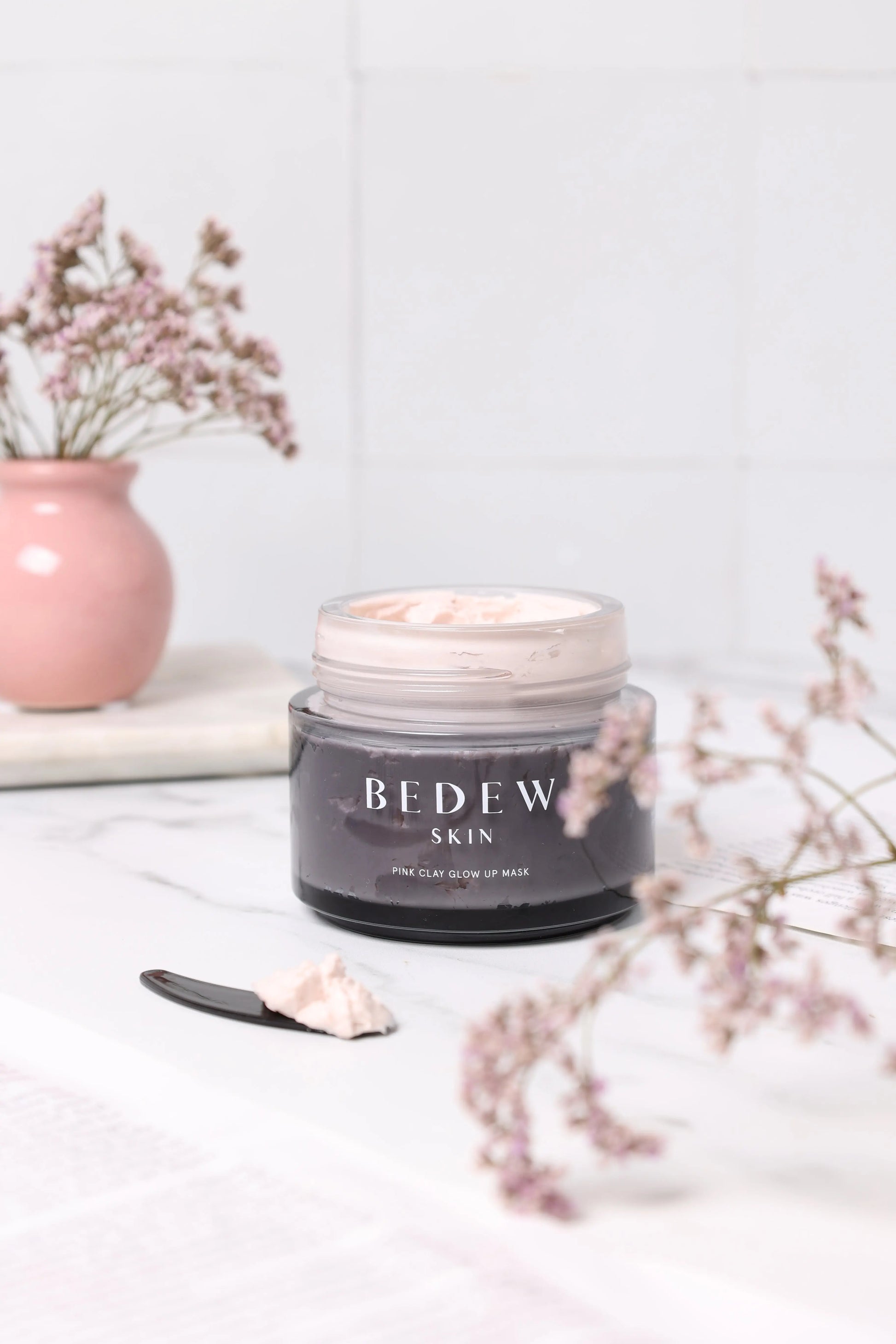 The Pink Clay Glow Up Mask - Bedew Skin Bedew Skin